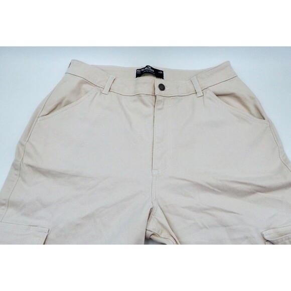 Hollister Ultra High-Rise Dad Cargo Pants White Size W32L 15L/14L Off-White - Picture 3 of 10